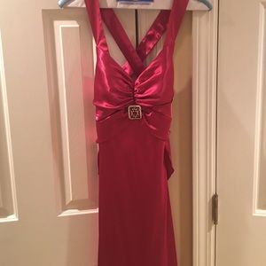 Jessica McClintock long pink evening gown