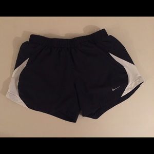 Nike Women's Black and White Running Shorts SMALL