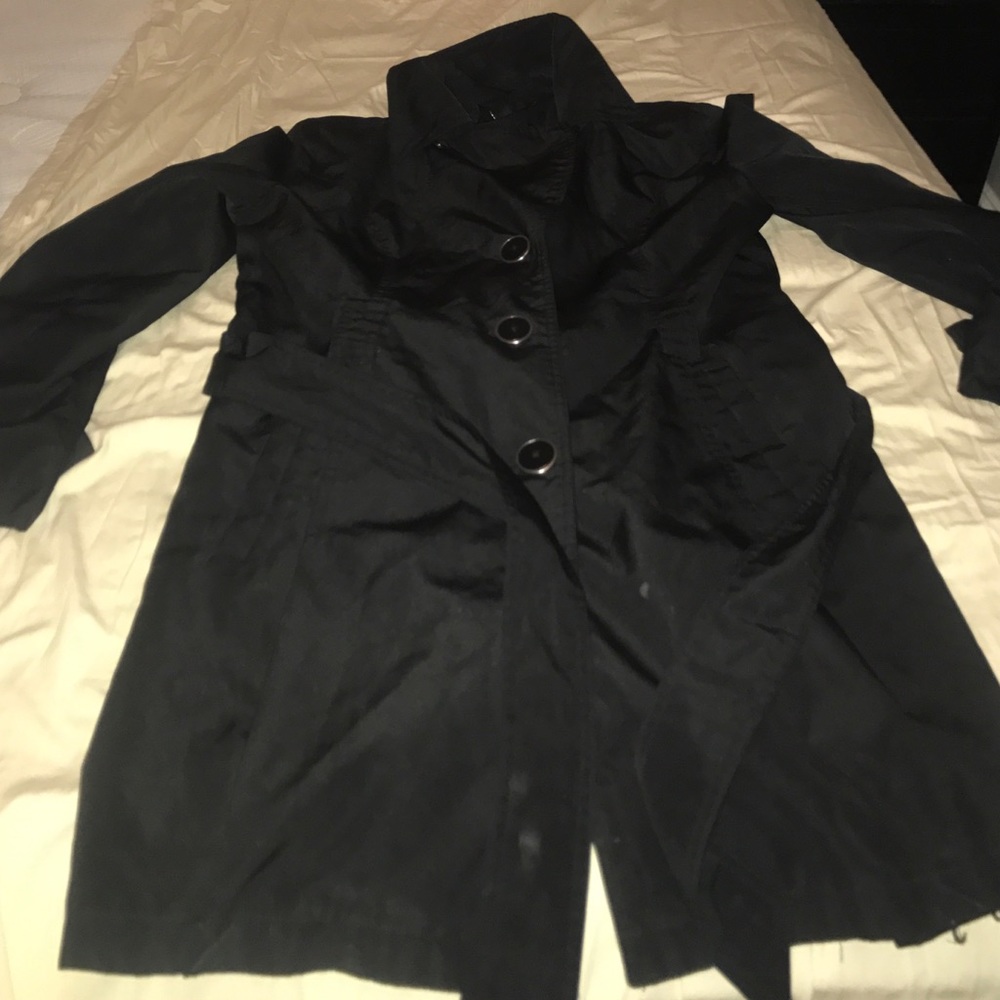Black trench coat