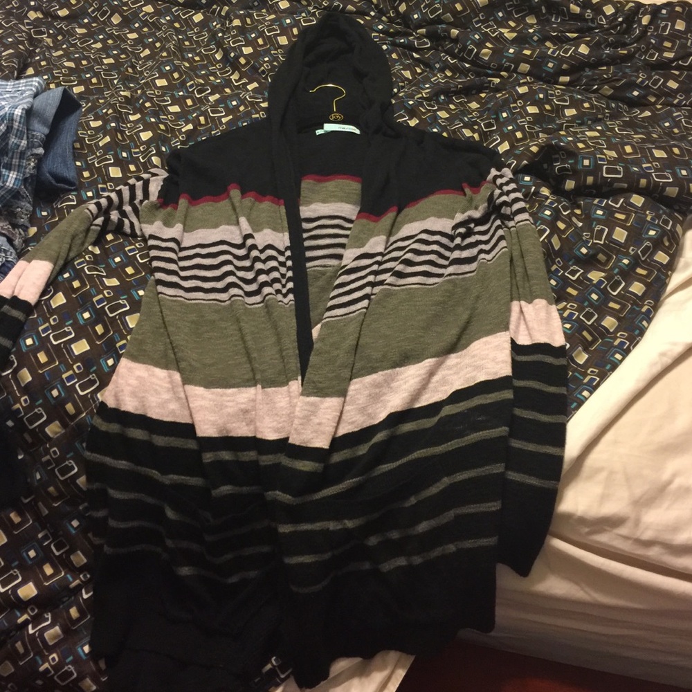 Maurice's xl sweater cardigan with hood & pockets
