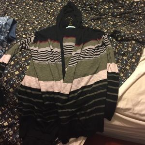 Maurice's xl sweater cardigan with hood & pockets