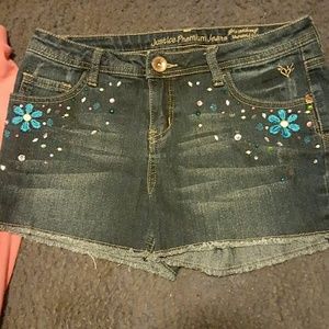 Justice bluejean shorts