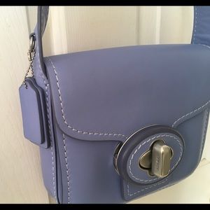 Coach cross body bag in periwinkle blue