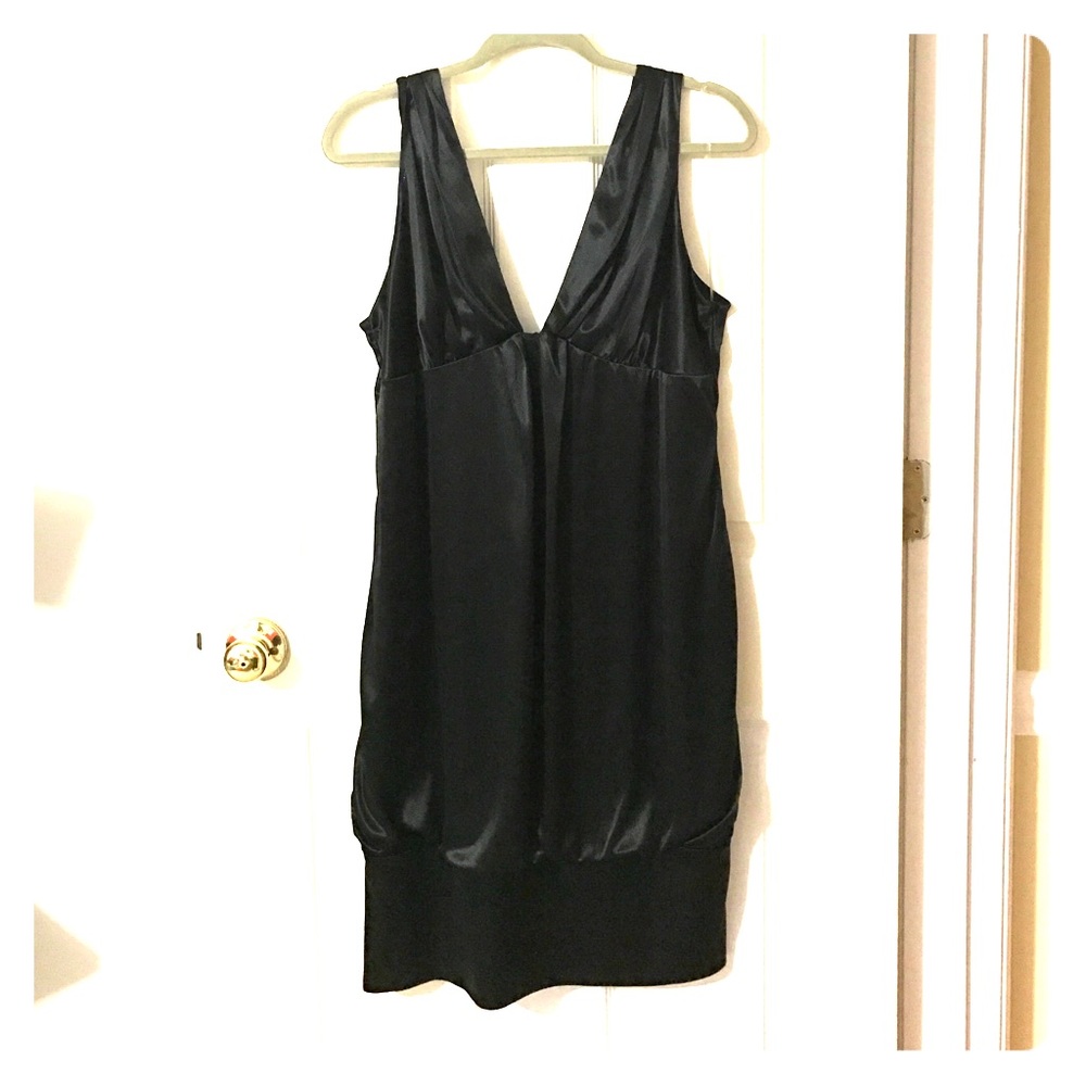 SOLD❌❌❌XL Silk black cocktail dress ❌❌❌