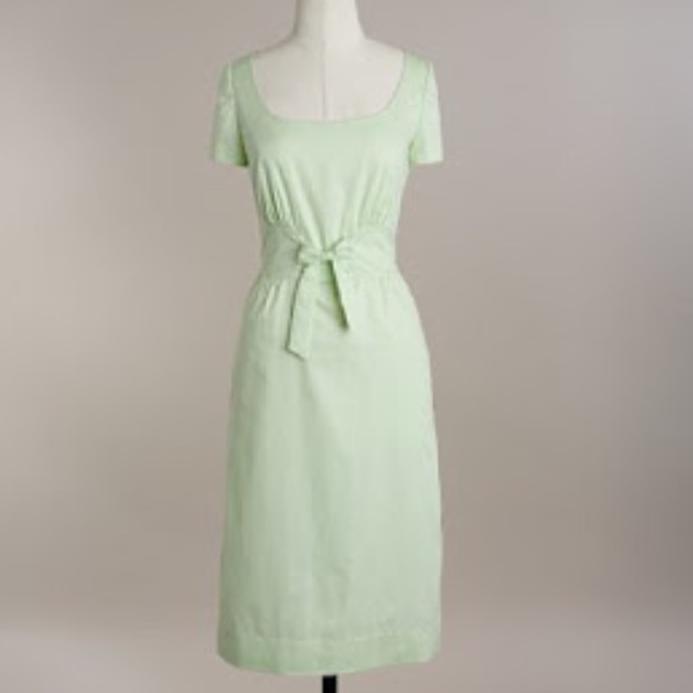 Poplin Tie-front Dress