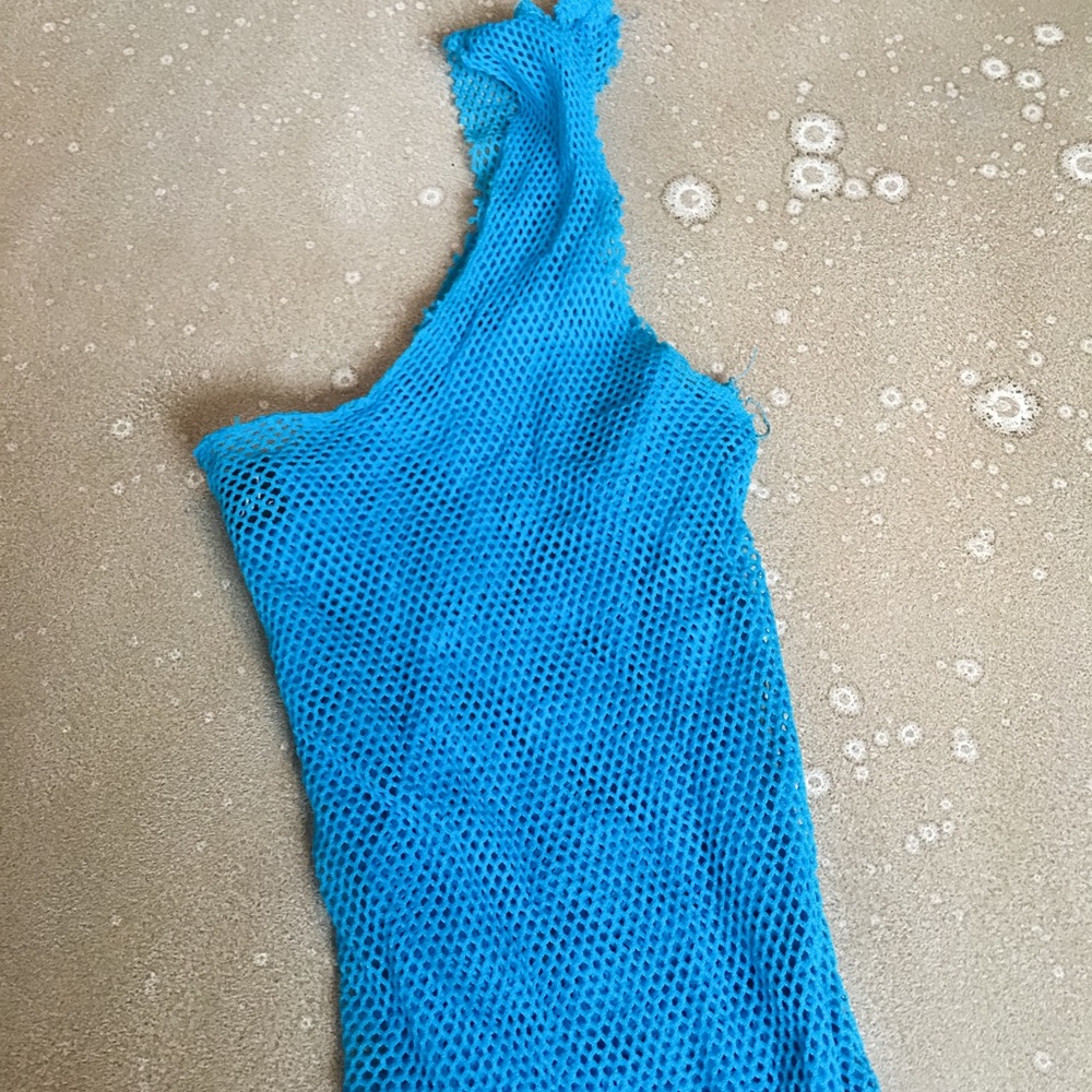 Fishnet Tank Top Swim Cover Up