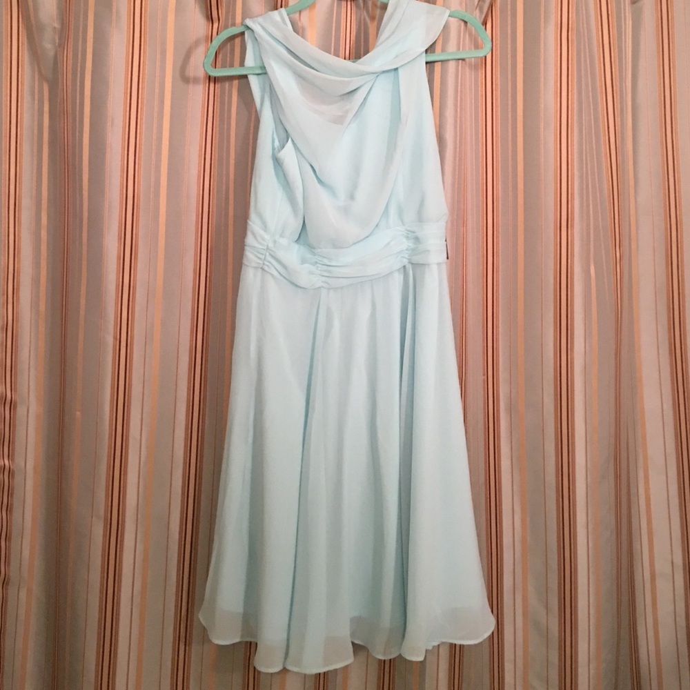 Eva Mendes Light Blue Dress
