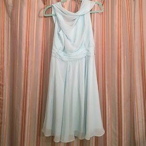 Eva Mendes Light Blue Dress