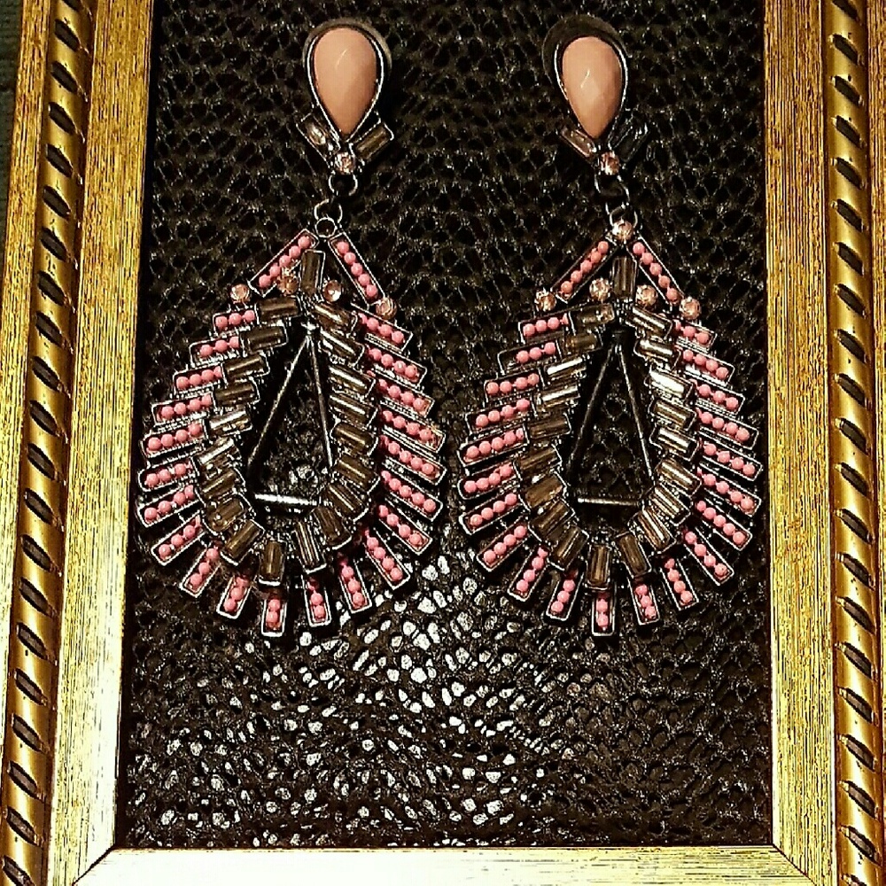 Statement Pink Earrings