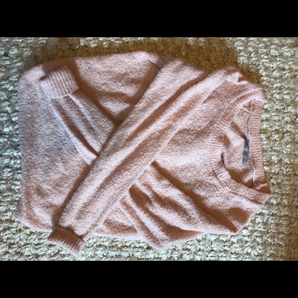 Rubbish Pink Fuzzy Sweater