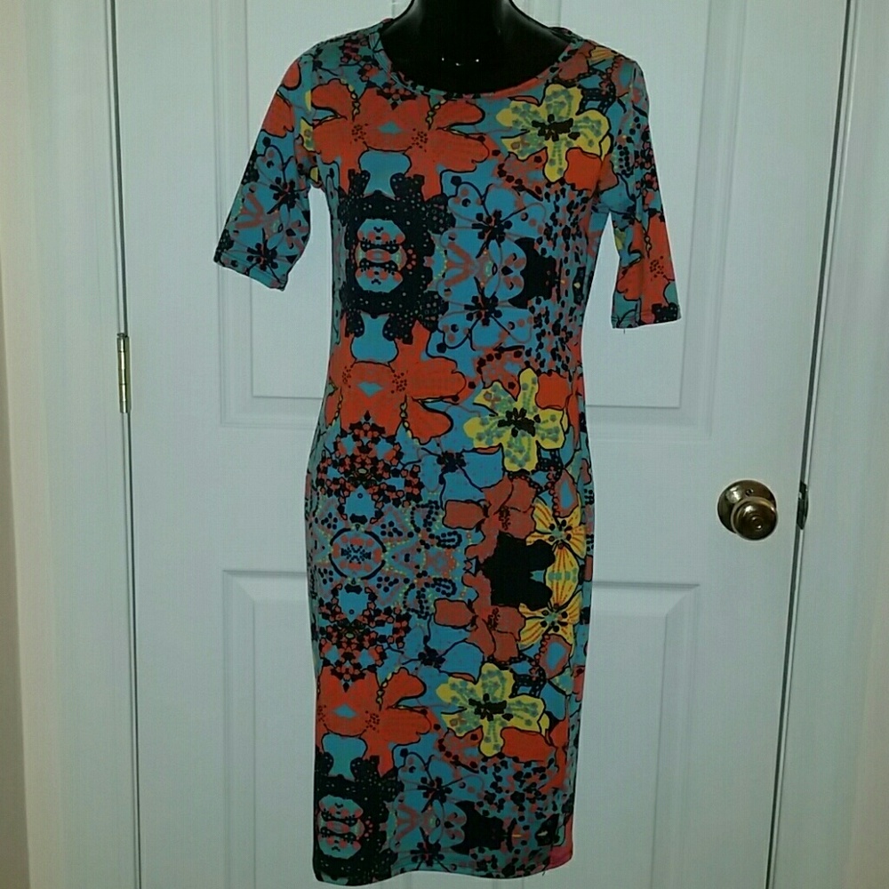 LuLaRoe Julia Dress Size XS