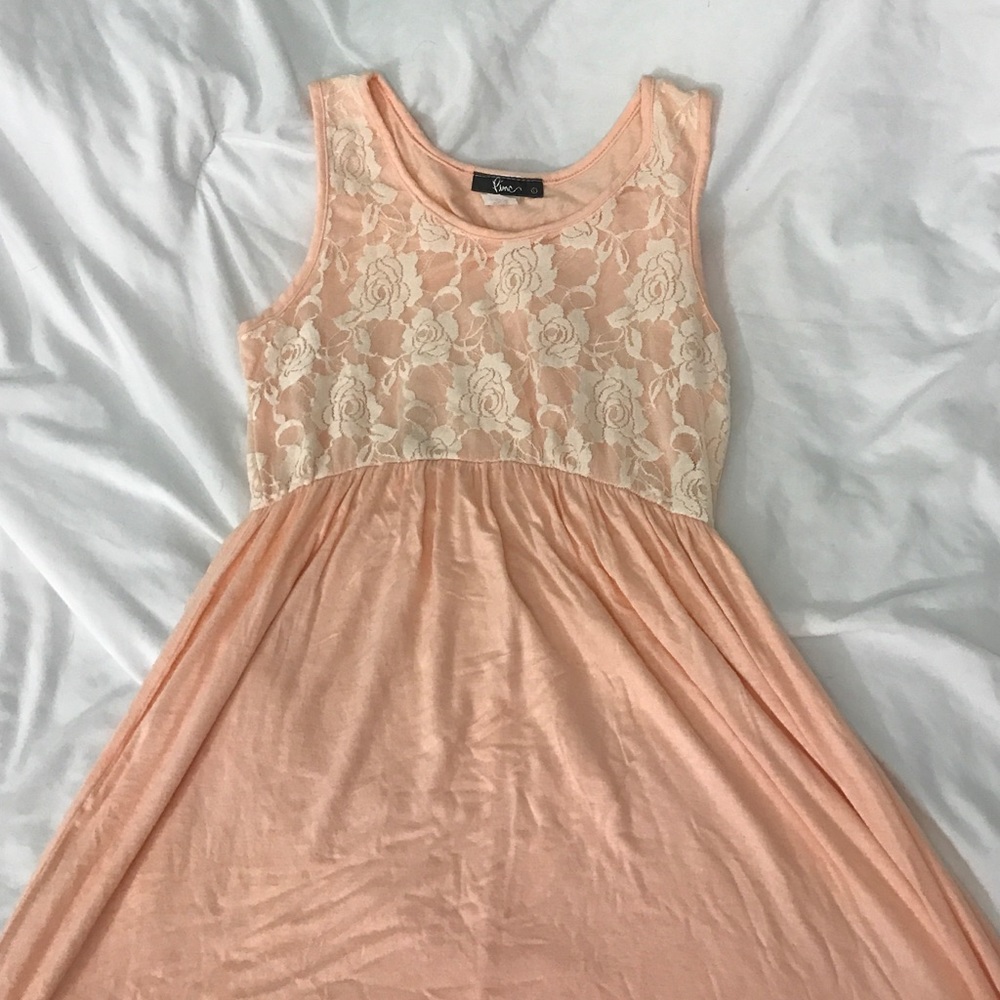 Peach Spring Dress
