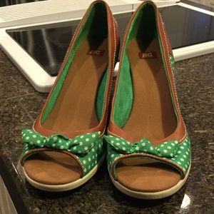 Green Polka Dot Shoes
