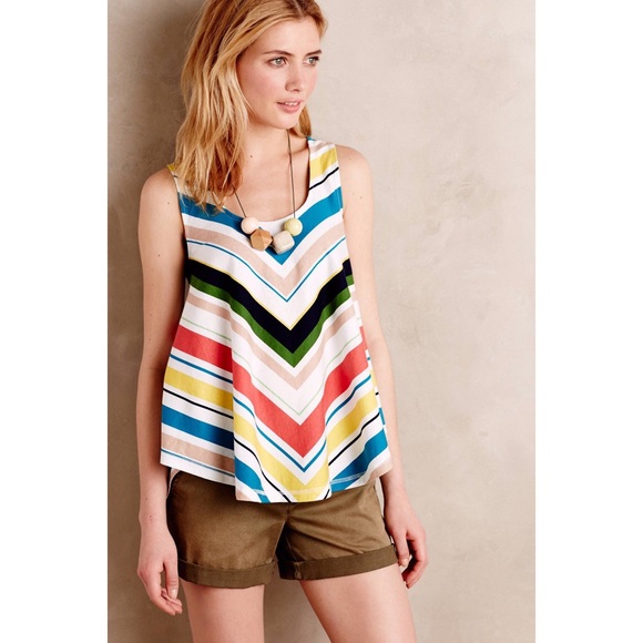 Anthropologie Tops - Anthropologie Striped Swing Tank (M)