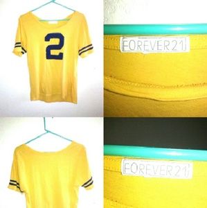 Forever21 yellow shirt