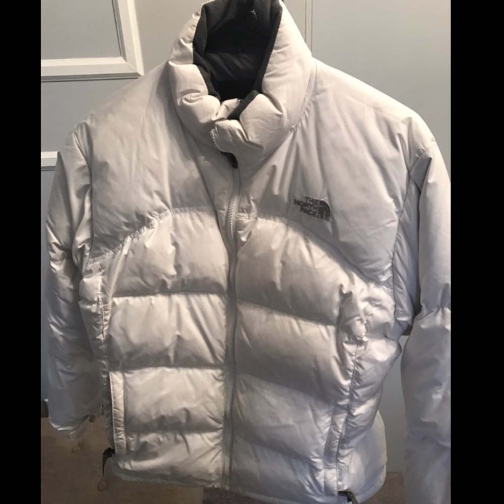 White Northface Puffer 600 Down Coat Bubble