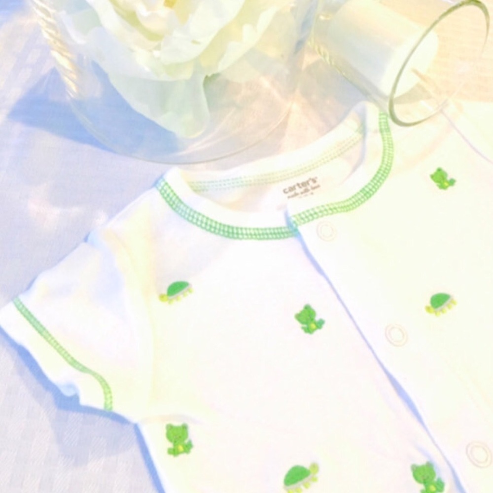 Carter's 3 Month Embroidered frog onesie