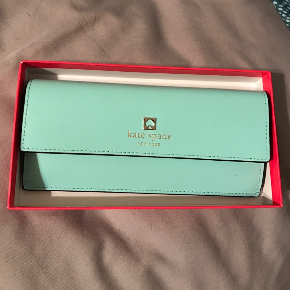 Kate Spade Teal Envelope Wallet
