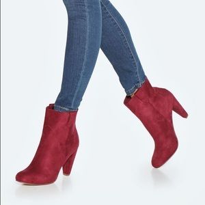 LIKE NEW! Faux Suede Booties