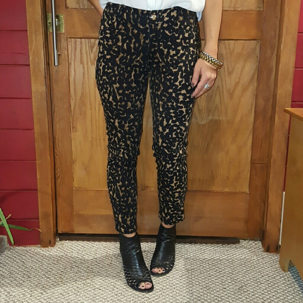 Leopard Print Jean - image 1