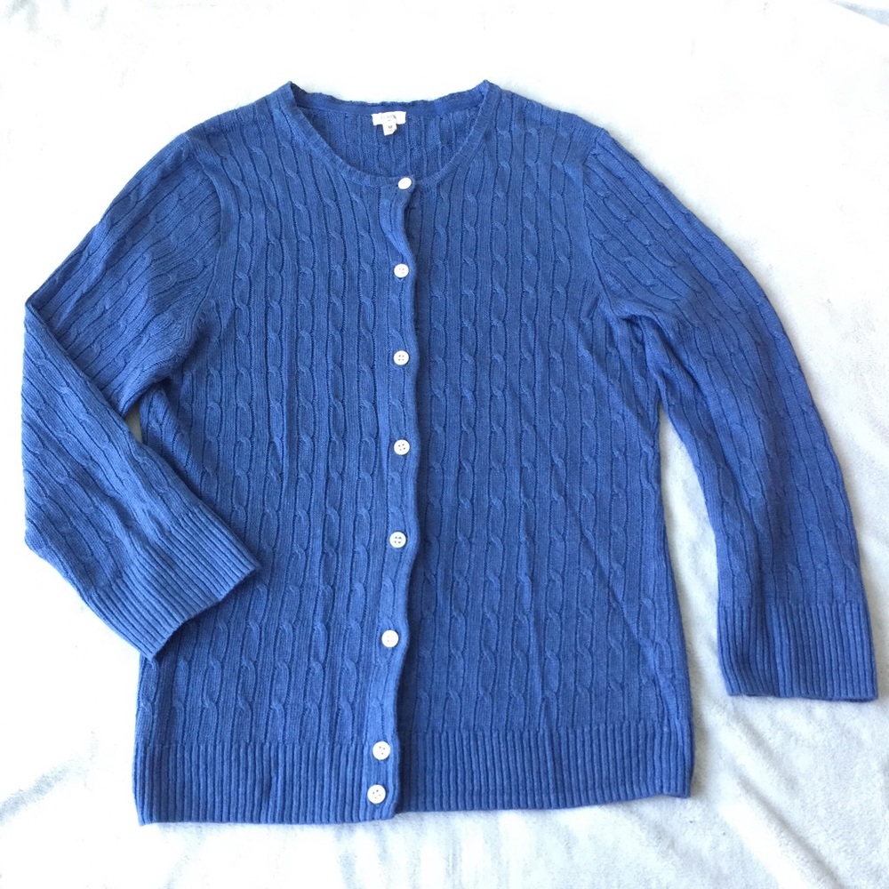 JCrew cable knit cardigan