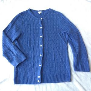 JCrew cable knit cardigan