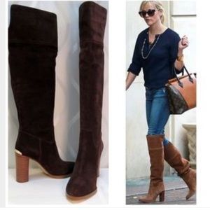Micheal kors Regina boot brown suede size 7.5