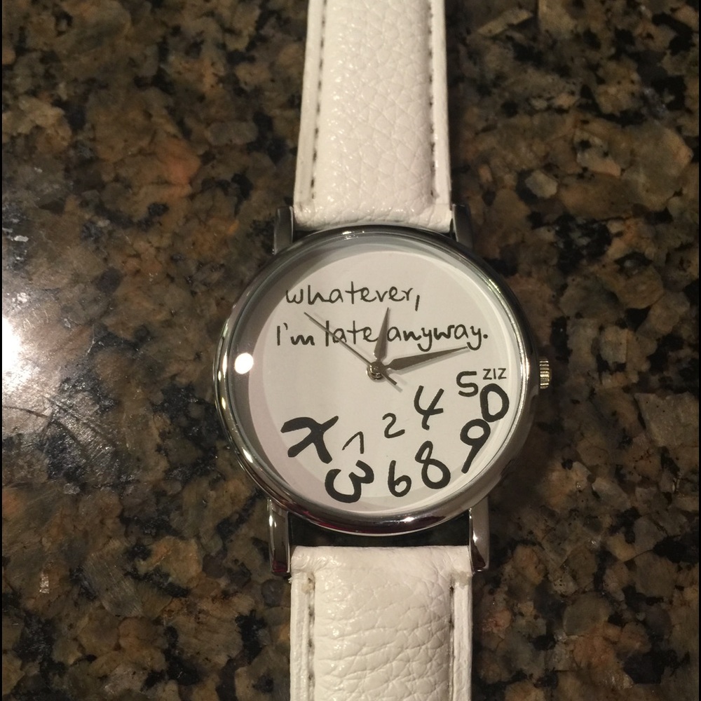 White brand new watch