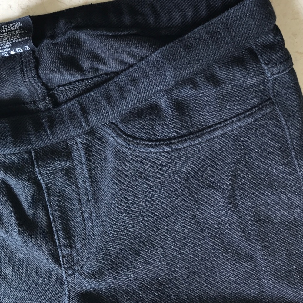 Hue cropped denim leggings