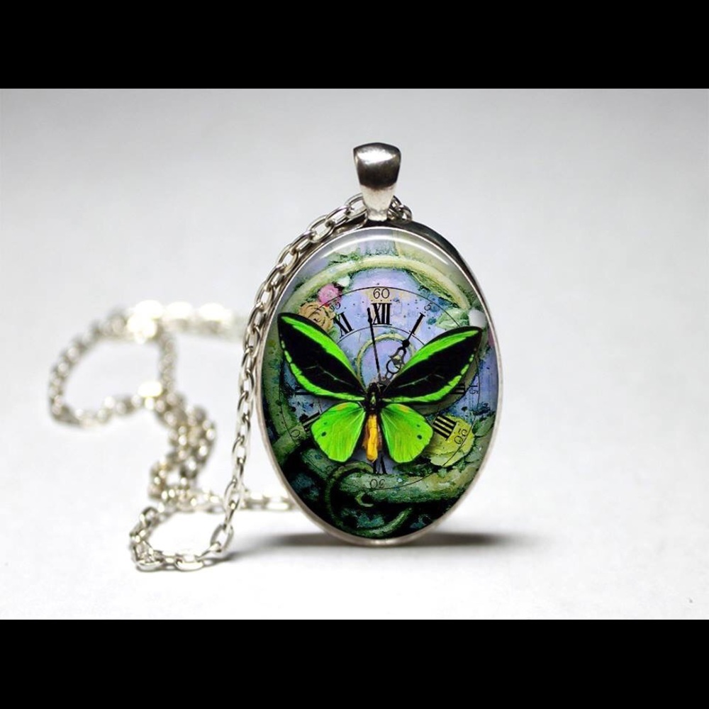 Steampunk butterfly collection. Green delight.