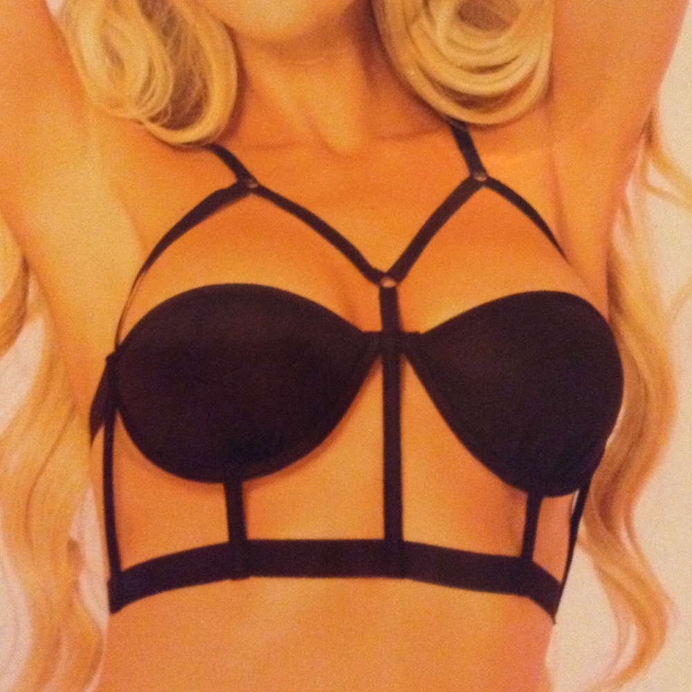 Half Cup Caged Bra