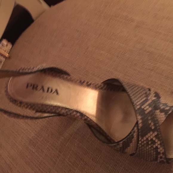 Prada snakeskin strappy high sandals! Hot hot hot! - Picture 3 of 4