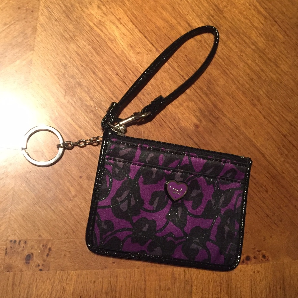 Coach Wristlet/Wallet w/ keychain and ID slot