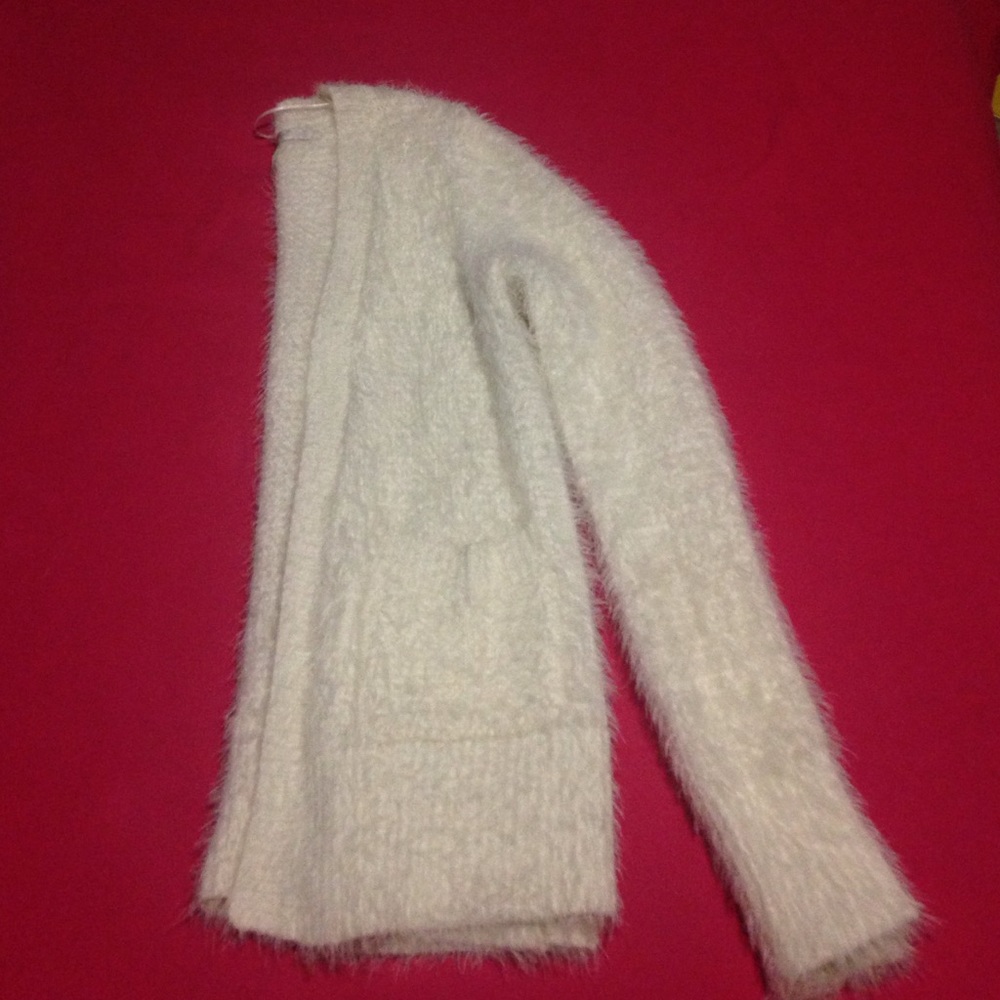 Lauren Conrad eyelash open front cardigan