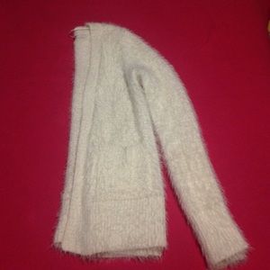 Lauren Conrad eyelash open front cardigan