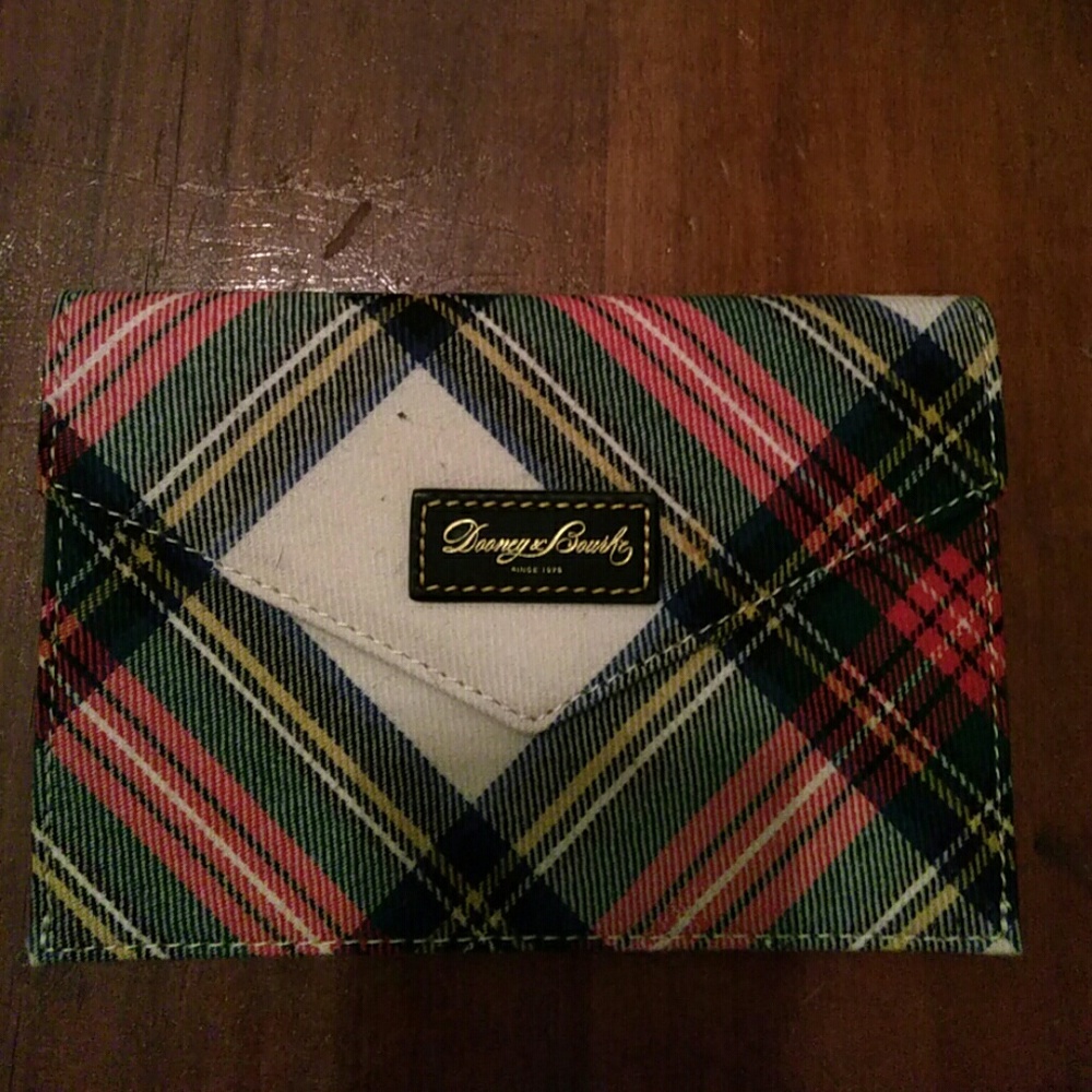 Dooney & Bourke plaid envelope wallet