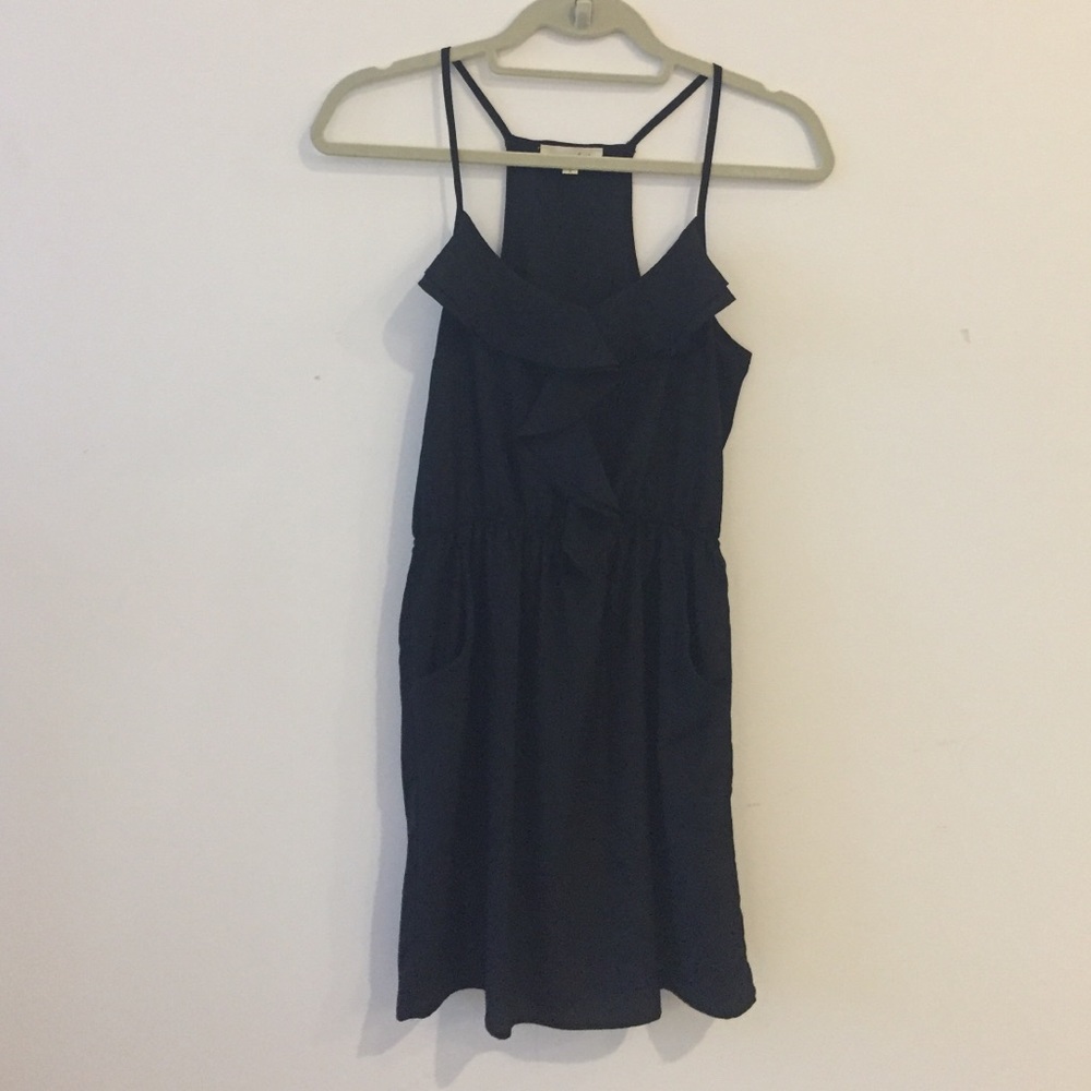 LBD with ruffle detail and pockets