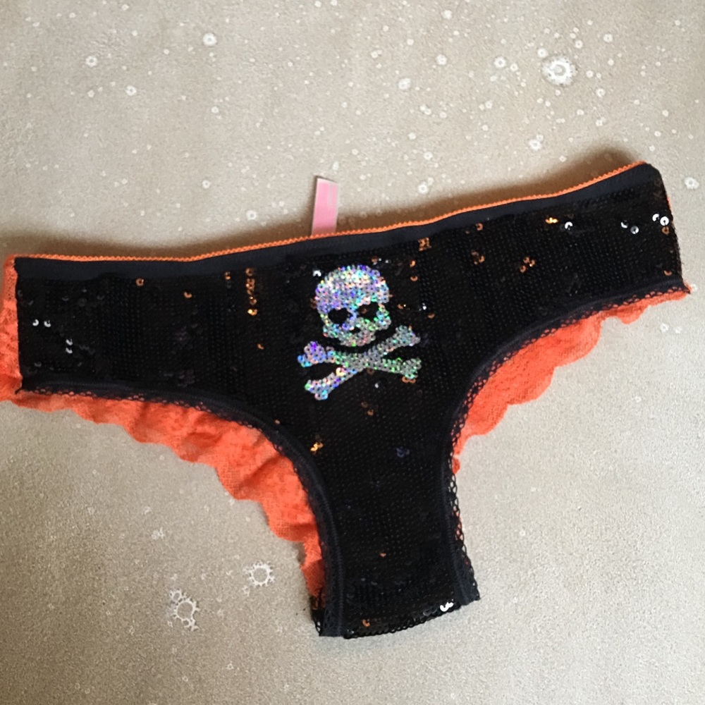 Victoria's Secret Pink Skull Halloween Bottoms