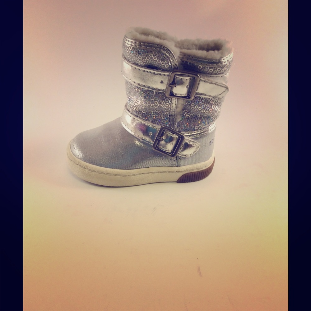 Silver sequin Stride Rite Boot