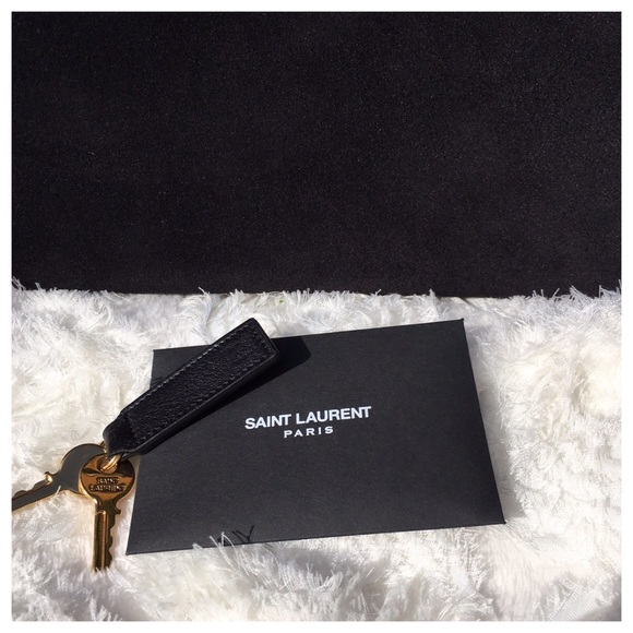 SAINT LAURENT BLACK SUEDE SAC DE JOUR - Picture 5 of 5