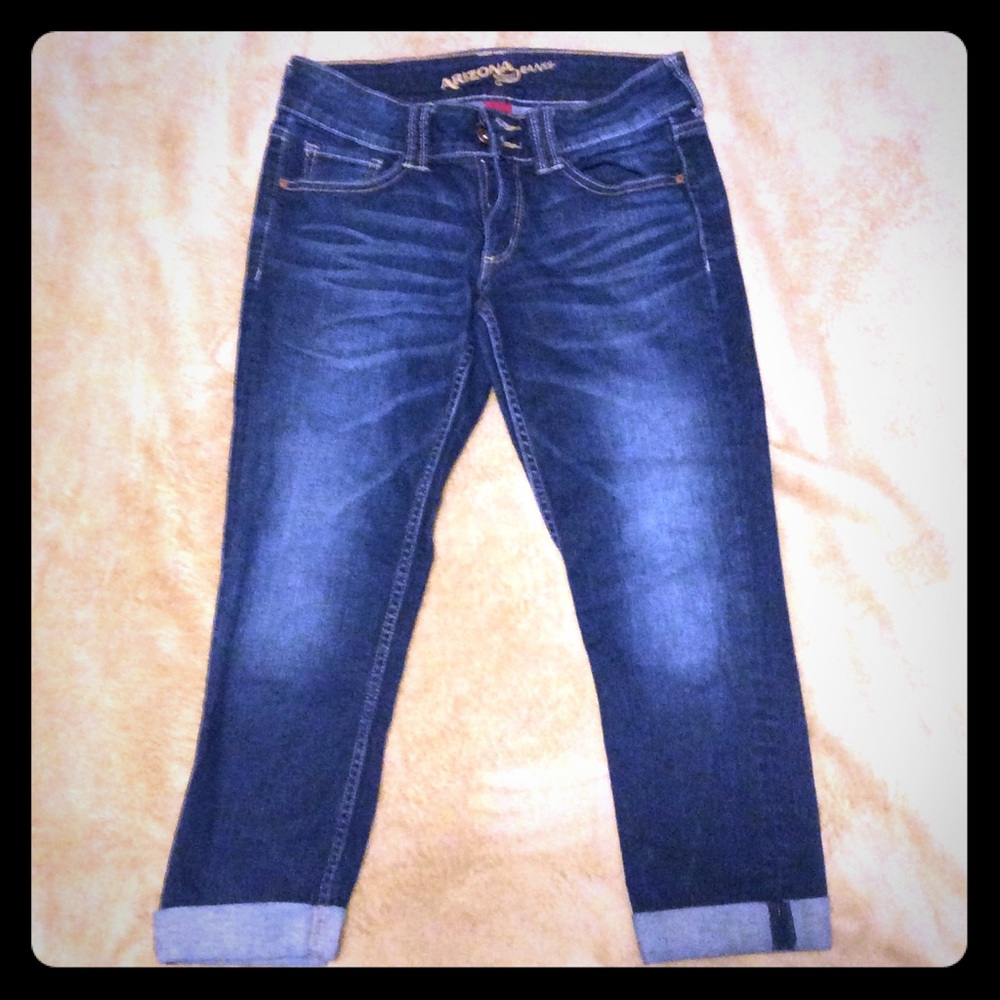 Blue jean capris