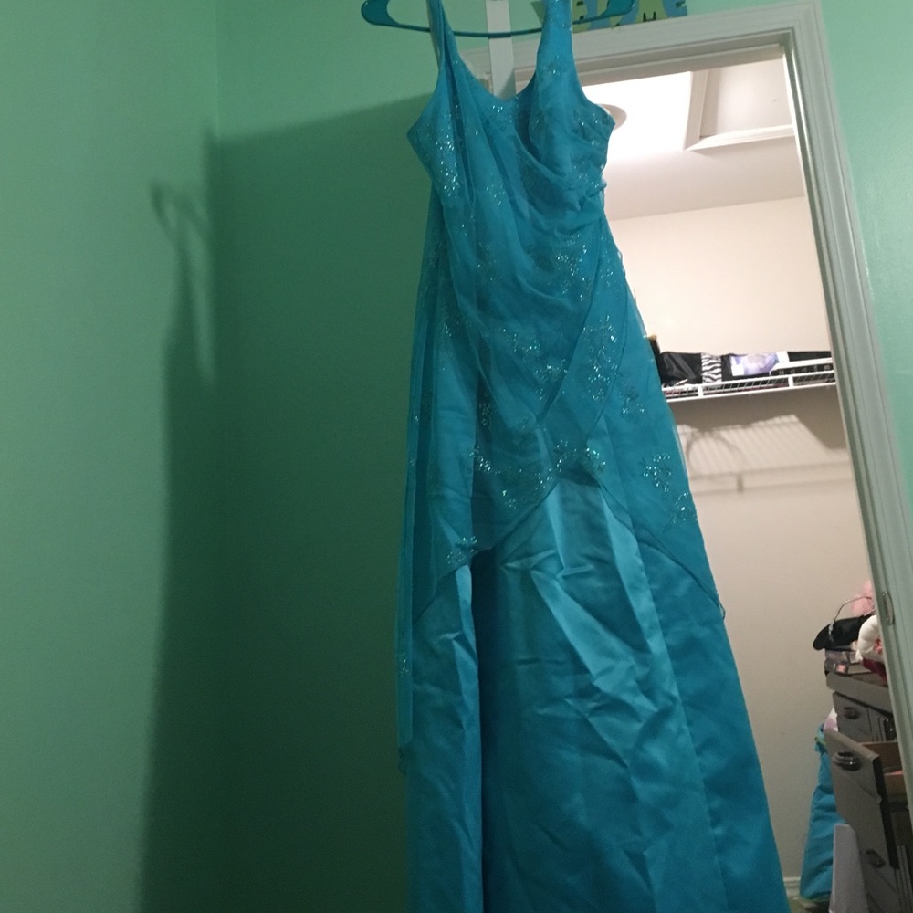 Formal blue dress