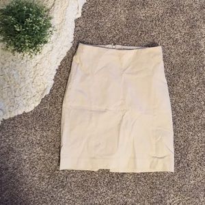Cream banana republic skirt