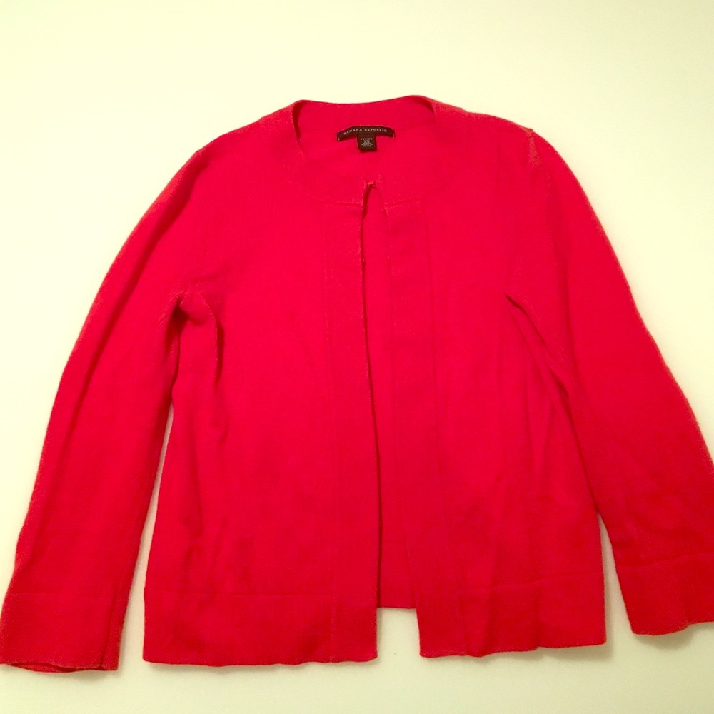 Banana Republic Red Cardigan