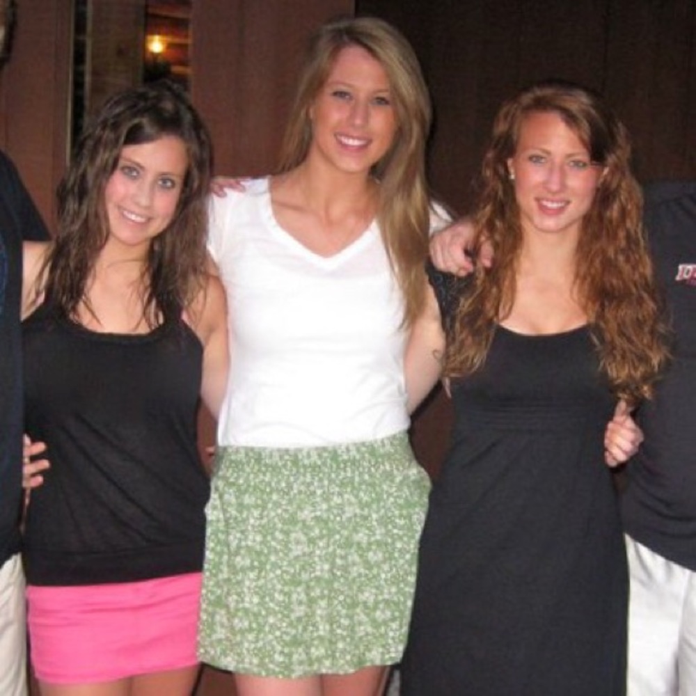 Green Circle/Skater Skirt with Pockets