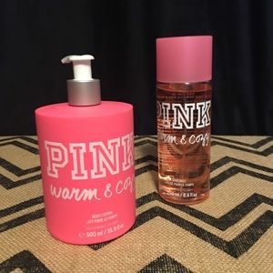 PINK Warm and Cozy Lotion and Spray