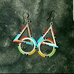 Navajo earrings sterling silver