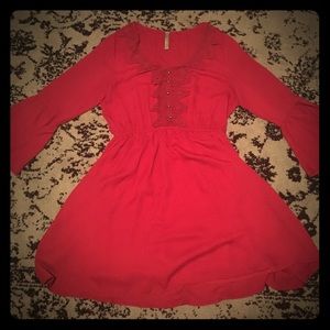 SOLD.Red boutique dress