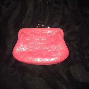 Coach Pink Mini Coin Purse