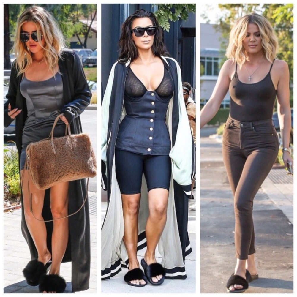 NWT. Dark grey fuzzy slippers - Picture 5 of 5